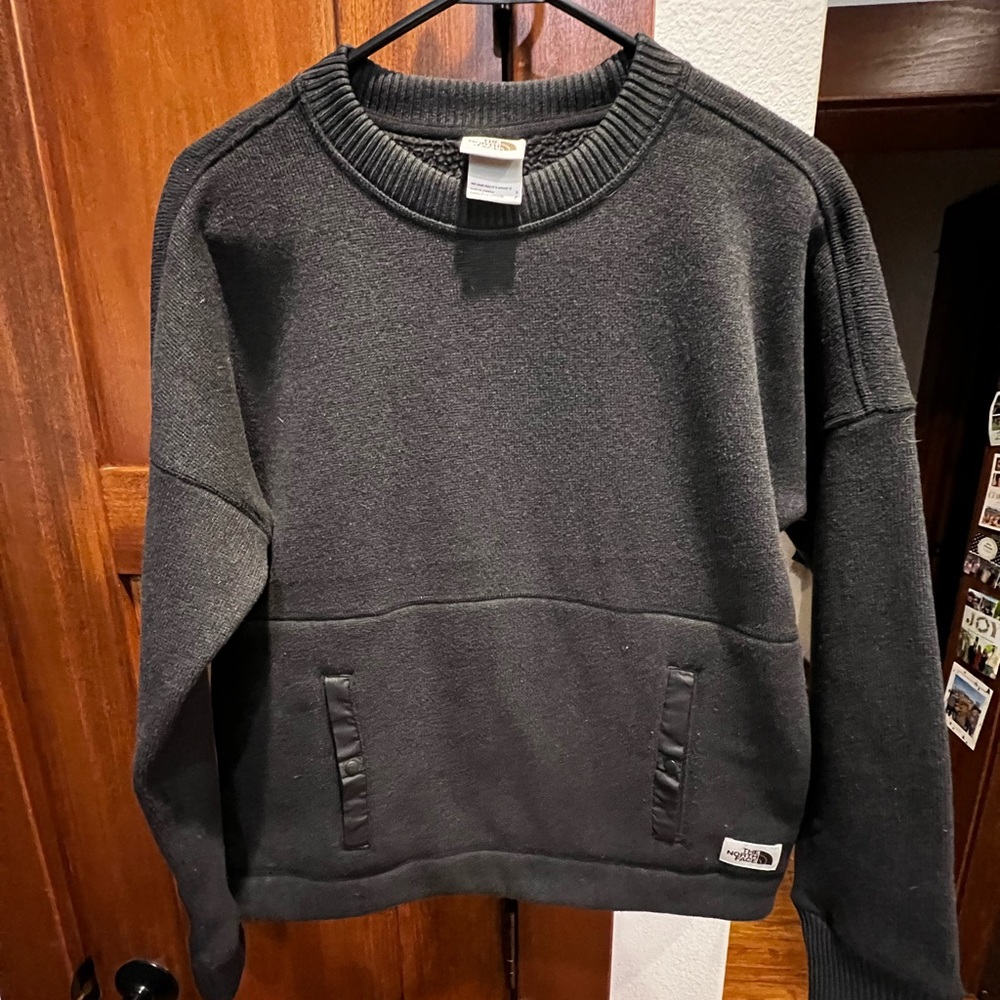 The North Face Crewneck, Charcoal size Small.